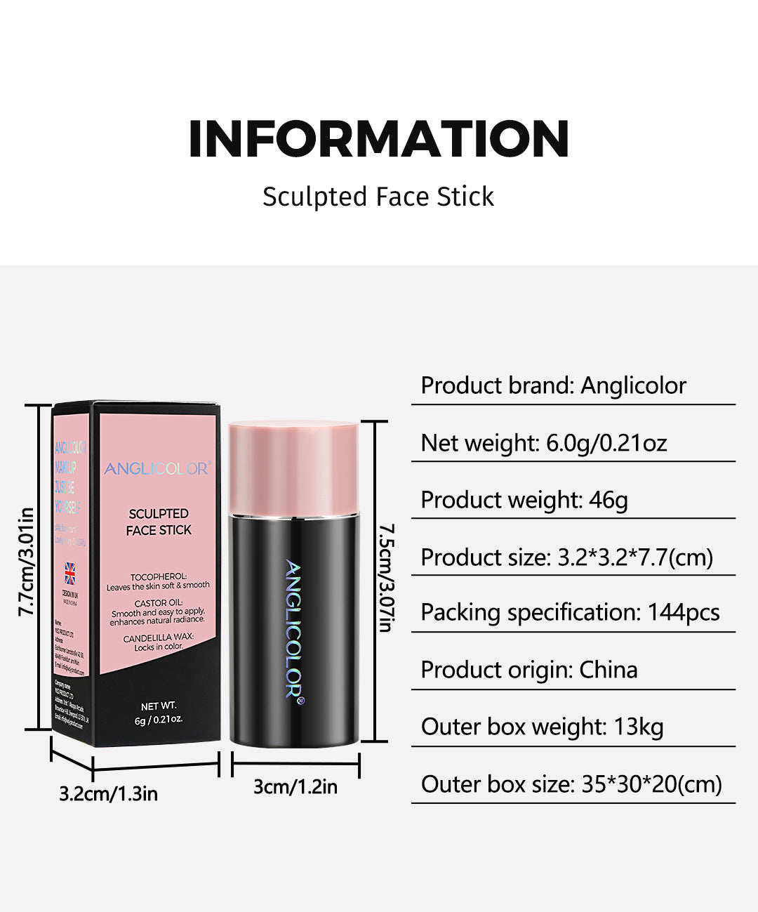 Highlight Contour Stick Shadow Three-dimensional Brightening - Bellarte Enchanté Highlight Contour Stick Shadow Three-dimensional Brightening
